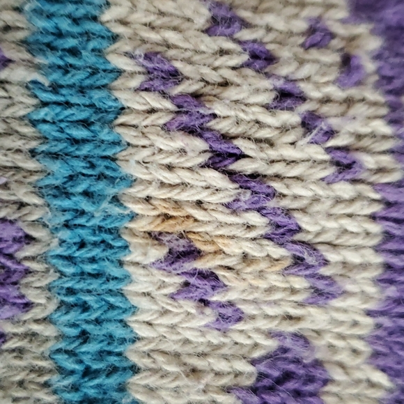 EUC Vintage Sage Design by Liz Ence Hand Loomed Sweater Vest, Medium. - Picture 10 of 12